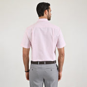 Camisa cenefa Yale Regular Fit Manga corta 7296 Rosa