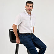 Camisa cenefa Yale Regular Fit Manga corta 7292 Arena
