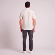 Camisa cenefa Yale Regular Fit Manga corta 7292 Gris