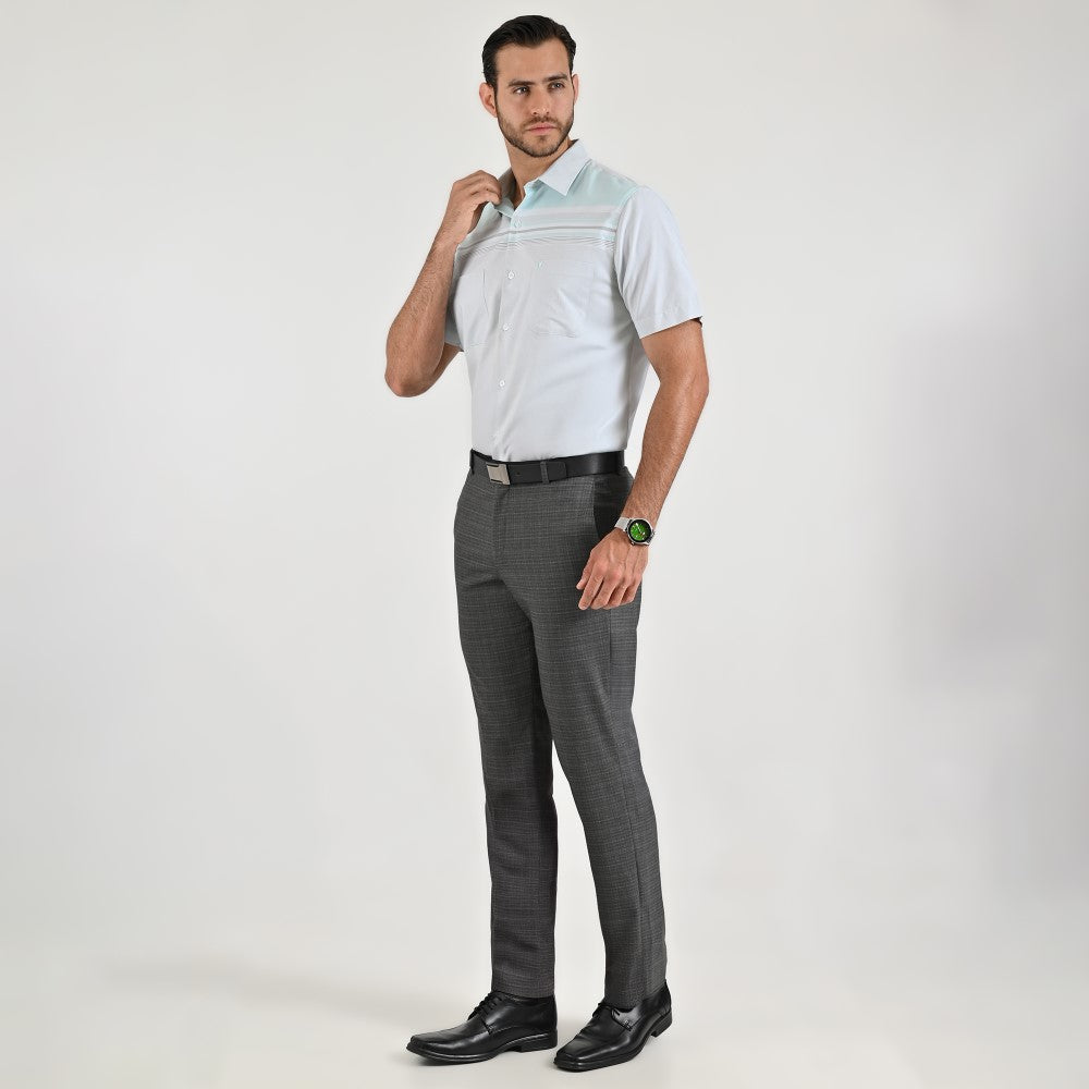 Camisa cenefa Yale Regular Fit Manga corta 7293 Menta