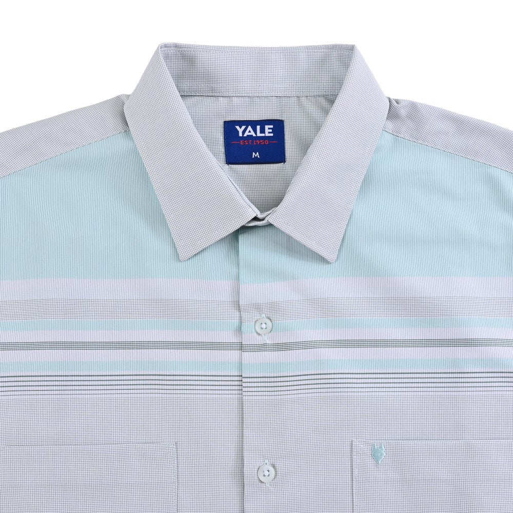 Camisa cenefa Yale Regular Fit Manga corta 7293 Menta