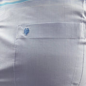 Camisa cenefa Yale Regular Fit Manga corta 7293 Azul