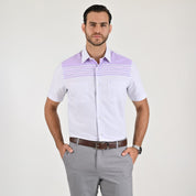 Camisa cenefa Yale Regular Fit Manga corta 7295 Lila