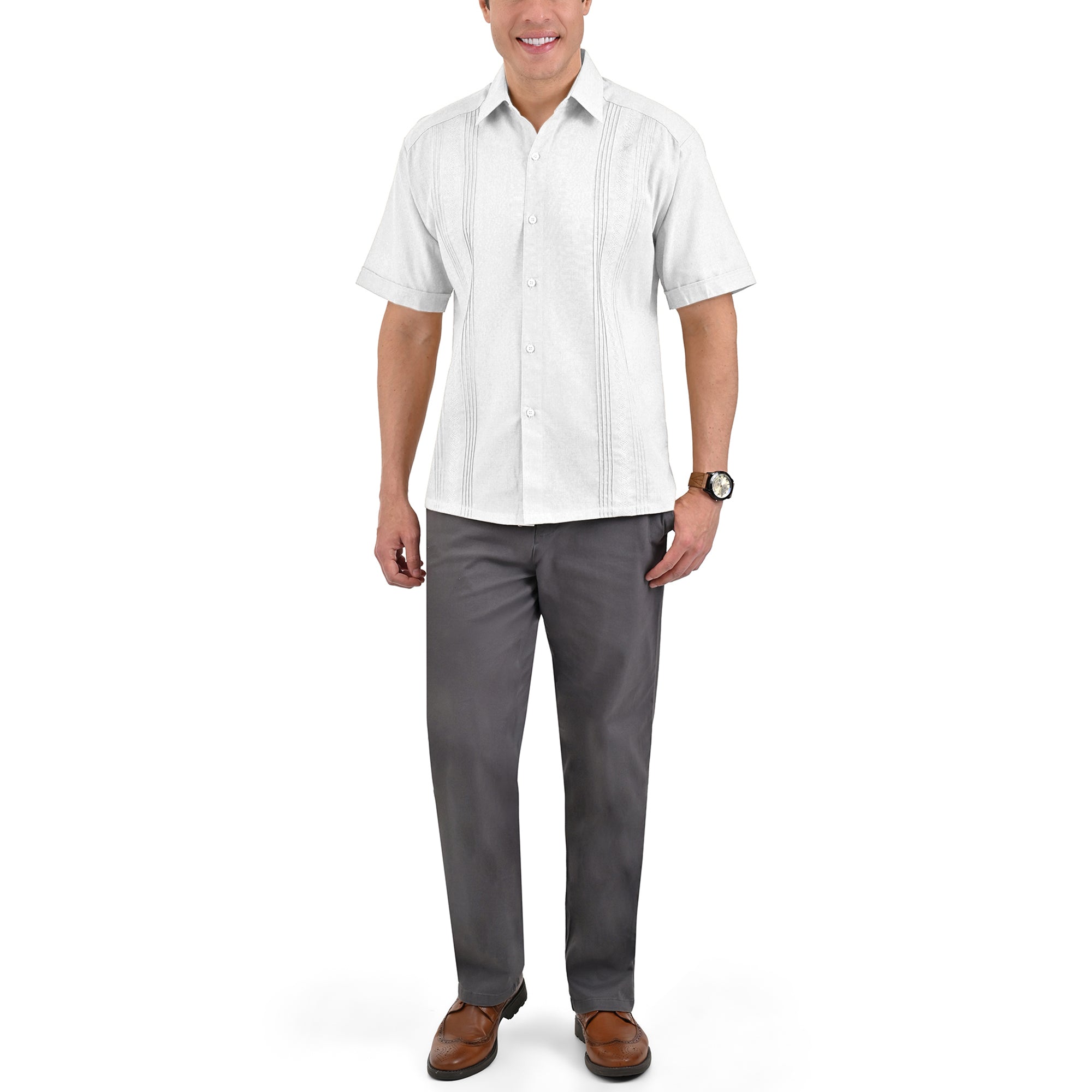 Guayabera Yale Manga Corta Regular Fit 2350