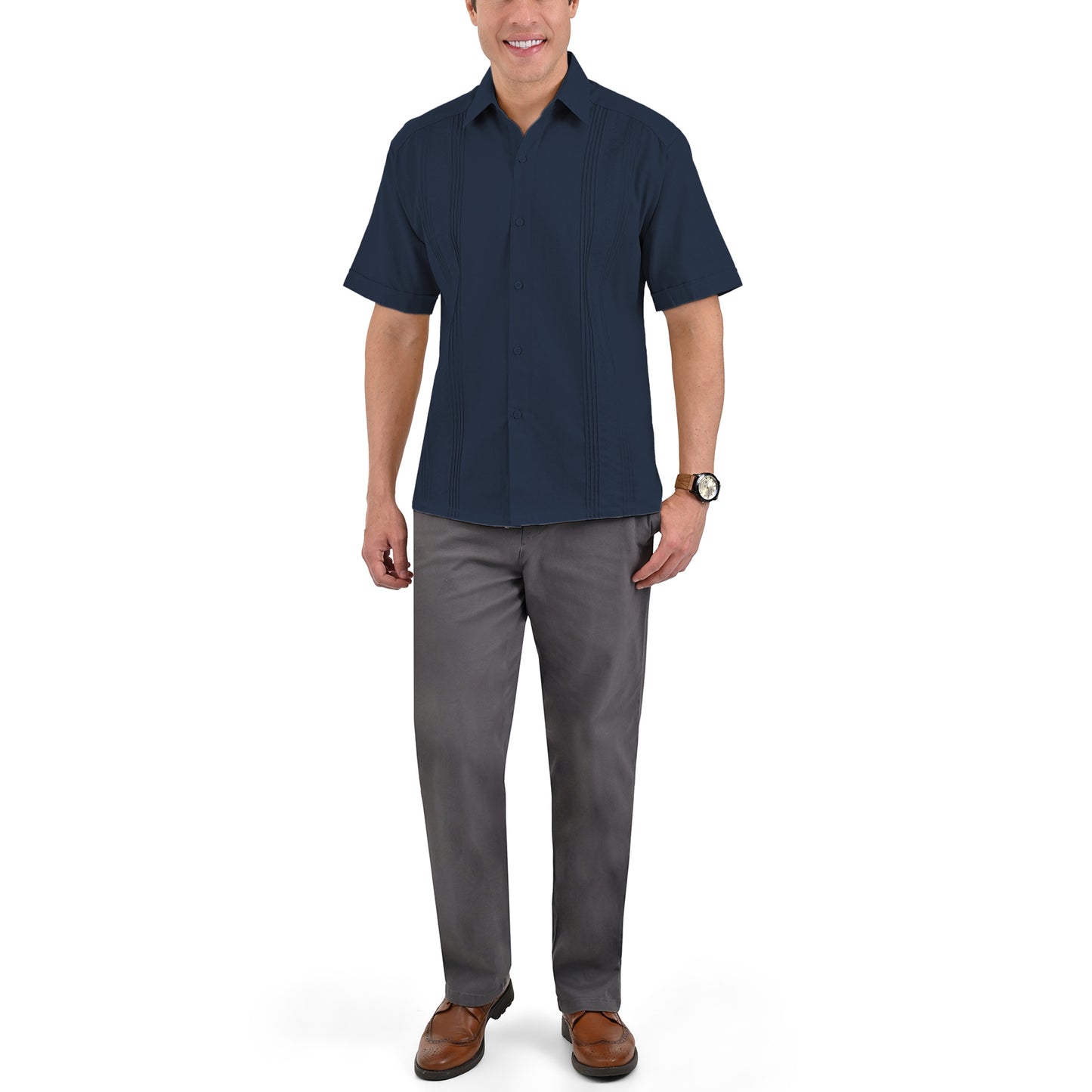 Guayabera Yale Manga Corta Regular Fit 2350