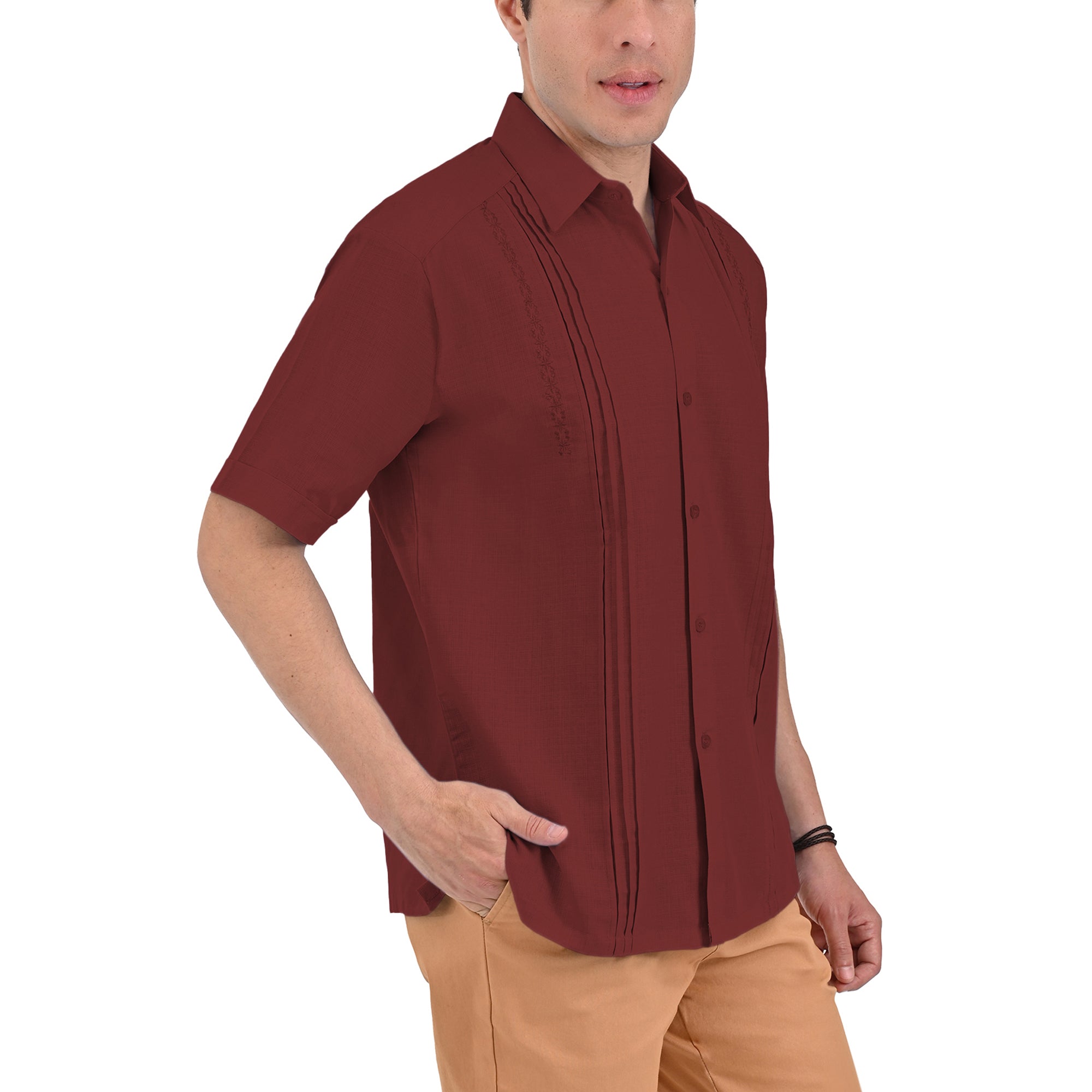 Guayabera Yale Manga Corta Regular Fit 2351