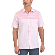 Camisa Yale Manga Corta Slim Fit 3688 Rosa