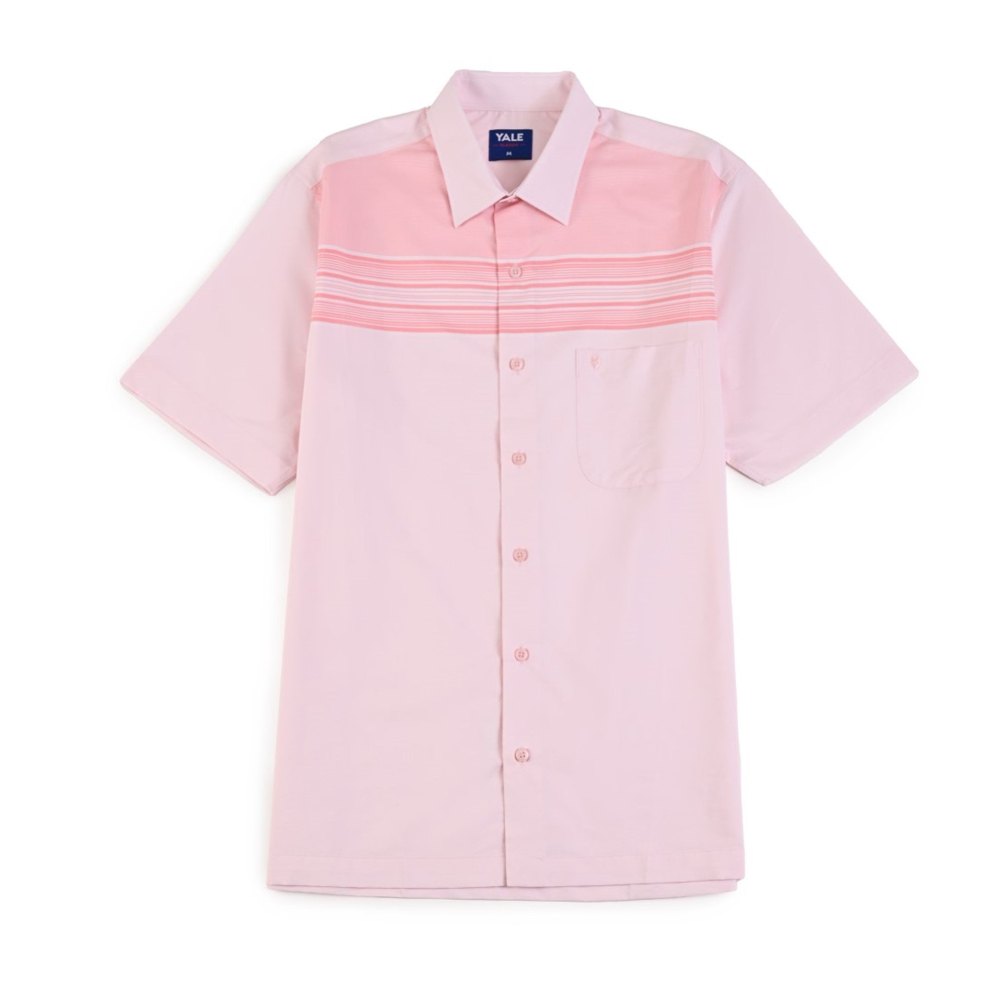 Camisa Yale Manga Corta Slim Fit 3688 Rosa