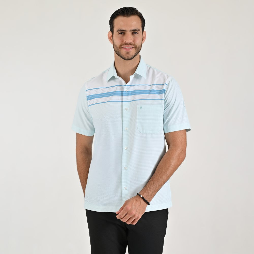 Camisa chazarilla Yale Regular Fit Manga corta 7288 Menta