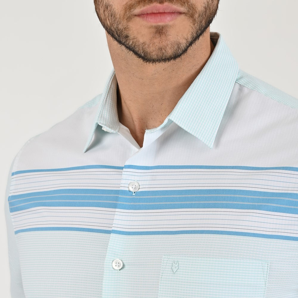 Camisa chazarilla Yale Regular Fit Manga corta 7288 Menta
