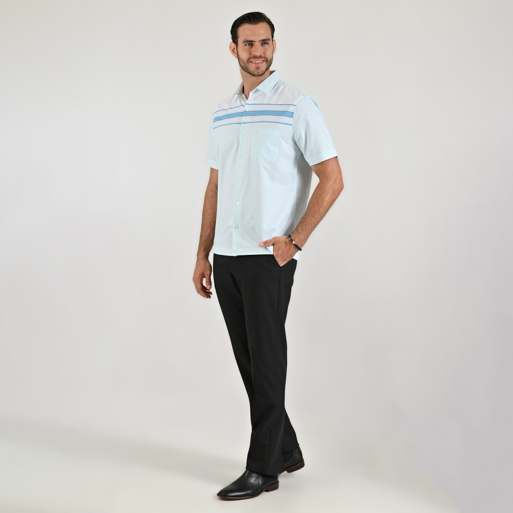Camisa chazarilla Yale Regular Fit Manga corta 7288 Menta