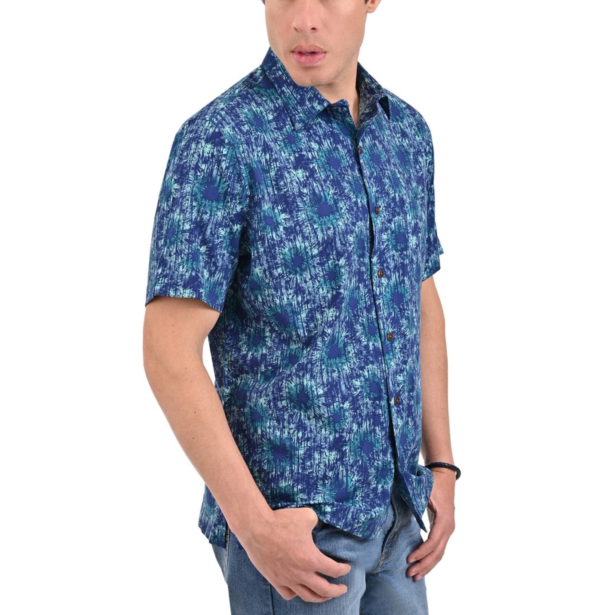 Camisa Yale Manga Corta Regular Fit 3883  Verde