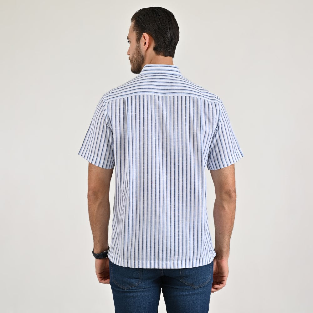 Camisa casual Yale Regular fit Manga corta 7784 Azul Cielo