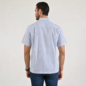 Camisa casual Yale Regular fit Manga corta 7784 Azul Cielo