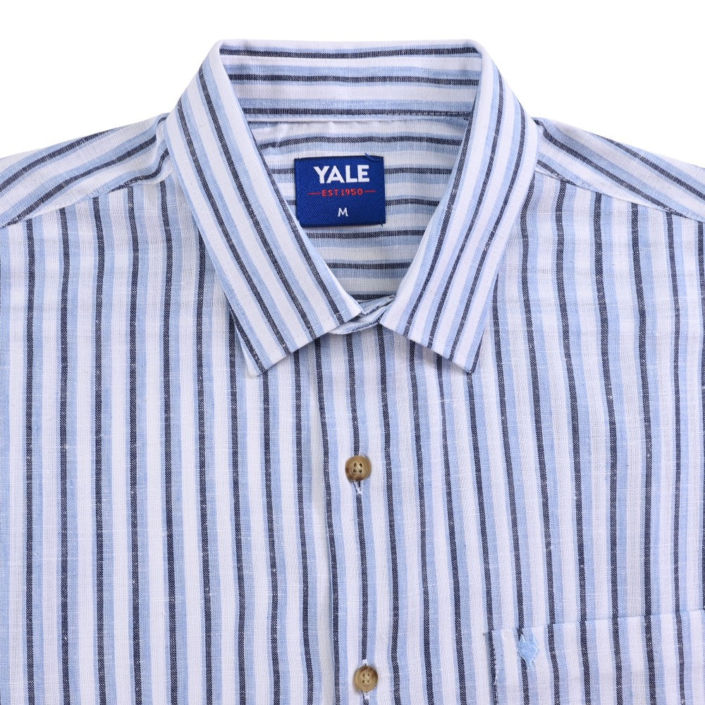 Camisa casual Yale Regular fit Manga corta 7784 Azul Cielo