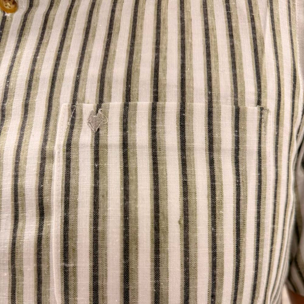 Camisa casual Yale Regular fit Manga corta 7784 Beige