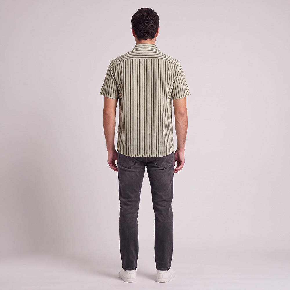 Camisa casual Yale Regular fit Manga corta 7784 Beige