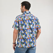 Camisa casual Yale Regular Fit Manga corta 7840 Azul Rey