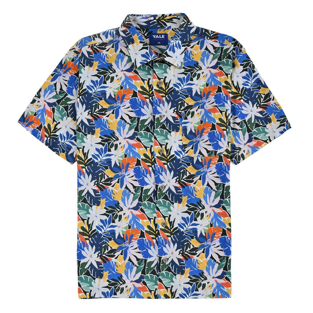 Camisa casual Yale Regular Fit Manga corta 7840 Azul Rey