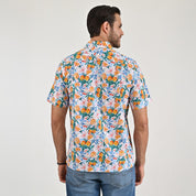 Camisa casual Yale Regular fit Manga corta 7841 Naranja