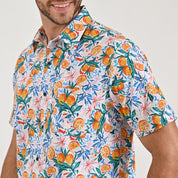 Camisa casual Yale Regular fit Manga corta 7841 Naranja
