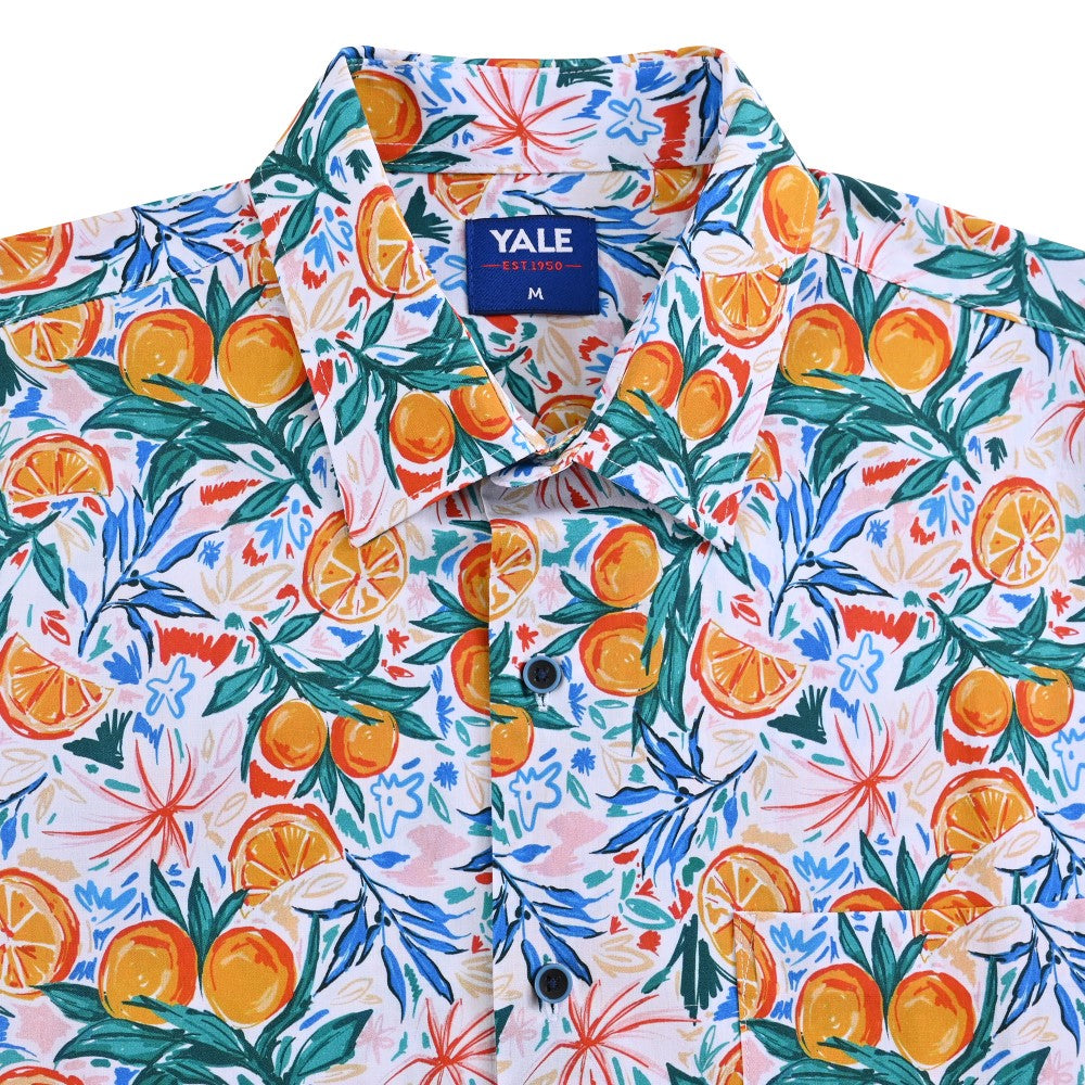 Camisa casual Yale Regular fit Manga corta 7841 Naranja
