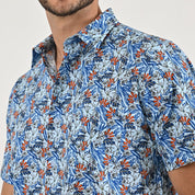 Camisa casual Yale Regular Fir Manga corta 7842 Azul Cielo