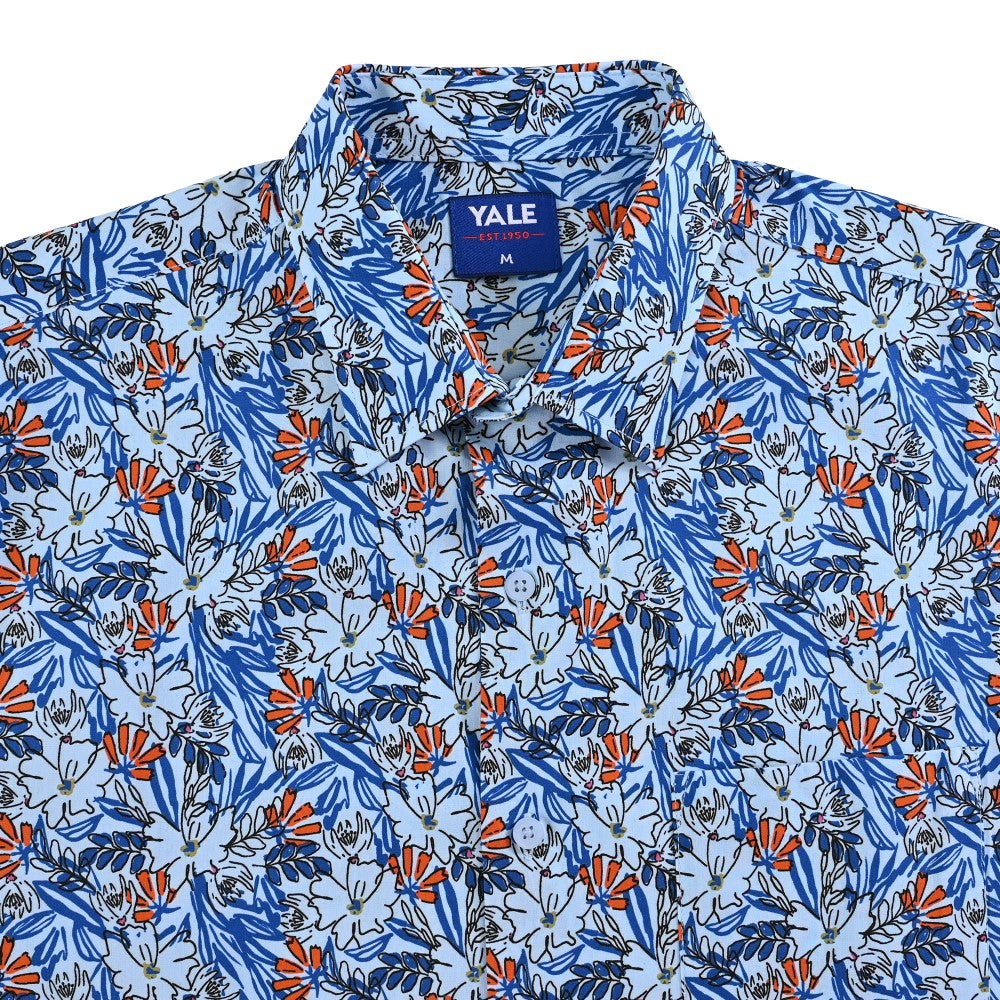 Camisa casual Yale Regular Fir Manga corta 7842 Azul Cielo