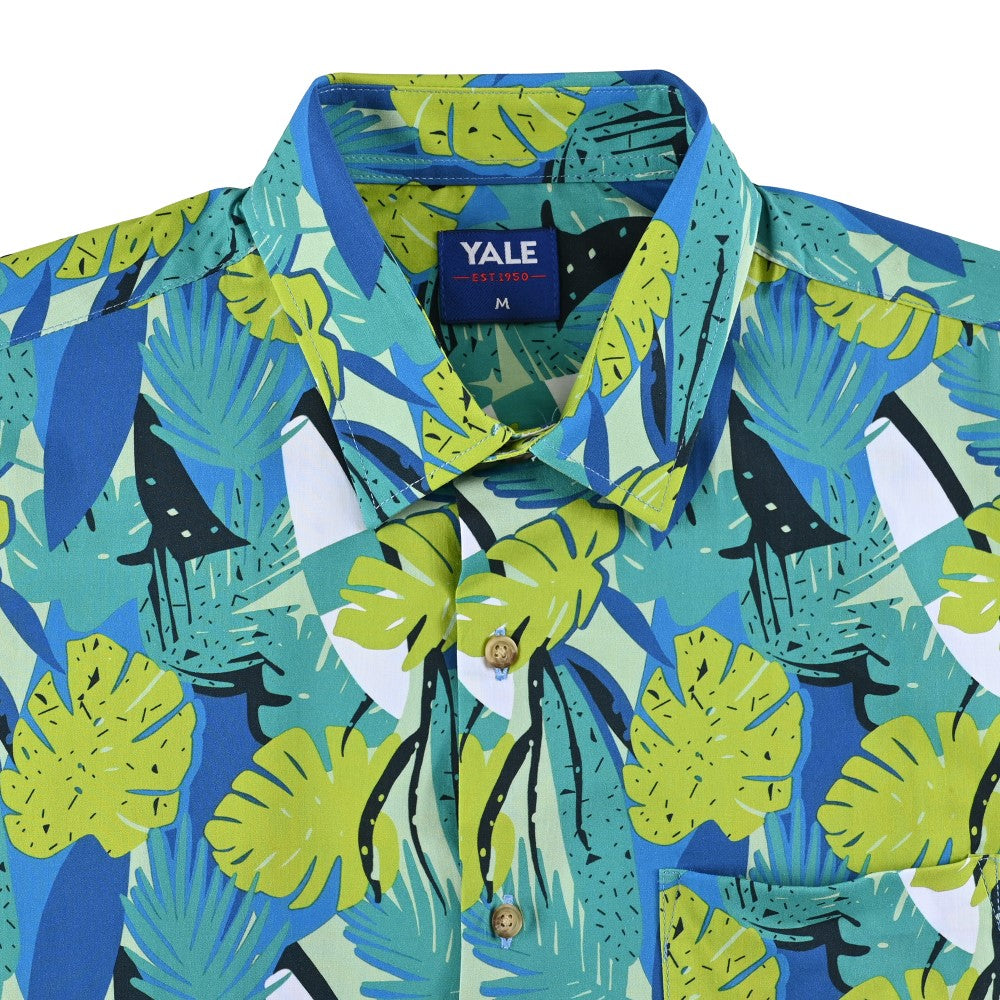 Camisa casual Yale Regular Fit Manga corta 7844 Verde
