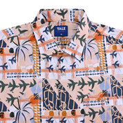 Camisa casual Yale Regular Fit Manga corta 7846 Beige