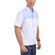 Chazarilla Yale Manga Corta Regular Fit 3672  Azul