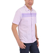 Chazarilla Yale Manga Corta Regular Fit 3677  Lila