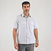Camisa chazarilla Yale Regular Fit Manga corta 7280 Gris Perla