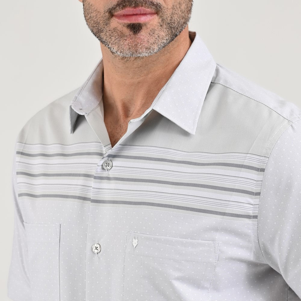 Camisa chazarilla Yale Regular Fit Manga corta 7280 Gris Perla