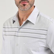 Camisa chazarilla Yale Regular Fit Manga corta 7280 Gris Perla