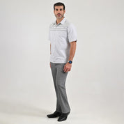 Camisa chazarilla Yale Regular Fit Manga corta 7280 Gris Perla