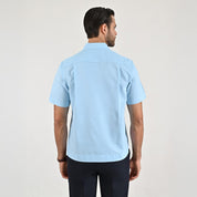 Camisa chazarilla Yale Regular Fit Manga corta 7281 Azul Cielo