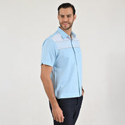 Camisa chazarilla Yale Regular Fit Manga corta 7281 Azul Cielo
