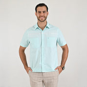 Camisa chazarilla Yale Regular Fit Manga corta 7283 Menta