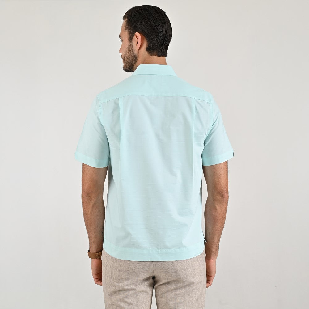 Camisa chazarilla Yale Regular Fit Manga corta 7283 Menta