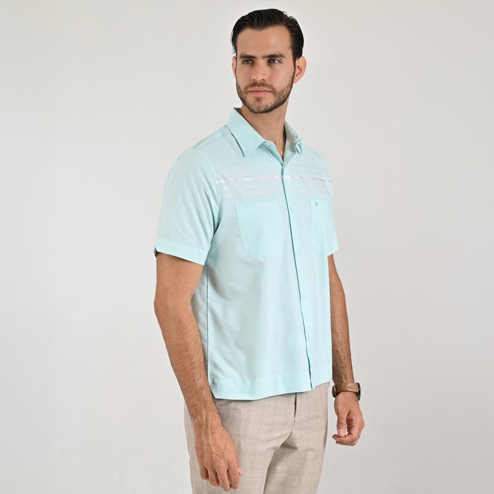 Camisa chazarilla Yale Regular Fit Manga corta 7283 Menta