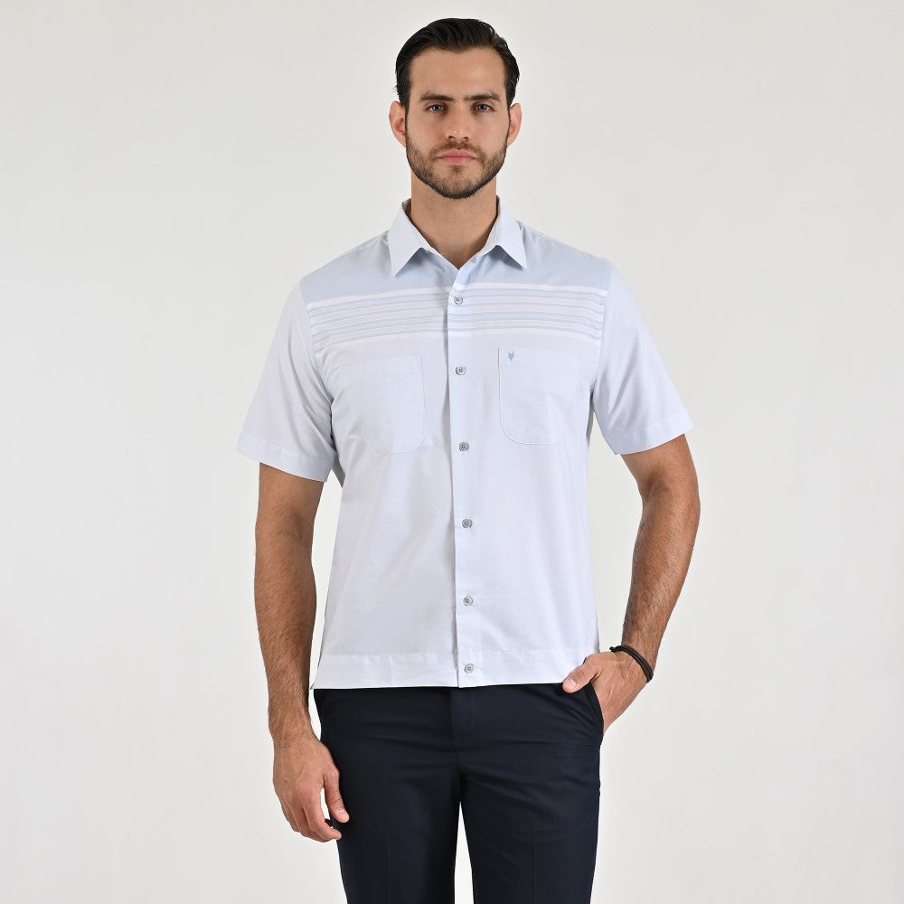Camisa chazarilla Yale Regular Fit Manga corta 7284 Gris Medio