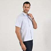 Camisa chazarilla Yale Regular Fit Manga corta 7284 Gris Medio
