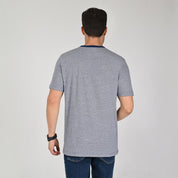 Playera Cuello Redondo Para Caballero Manga Corta Regular Fit 0873 Azul Marino