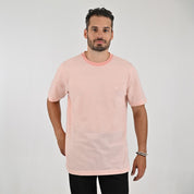 Playera Cuello Redondo Para Caballero Manga Corta Regular Fit 0873 Rosa