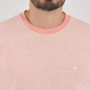 Playera Cuello Redondo Para Caballero Manga Corta Regular Fit 0873 Rosa