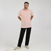 Playera Cuello Redondo Para Caballero Manga Corta Regular Fit 0873 Rosa
