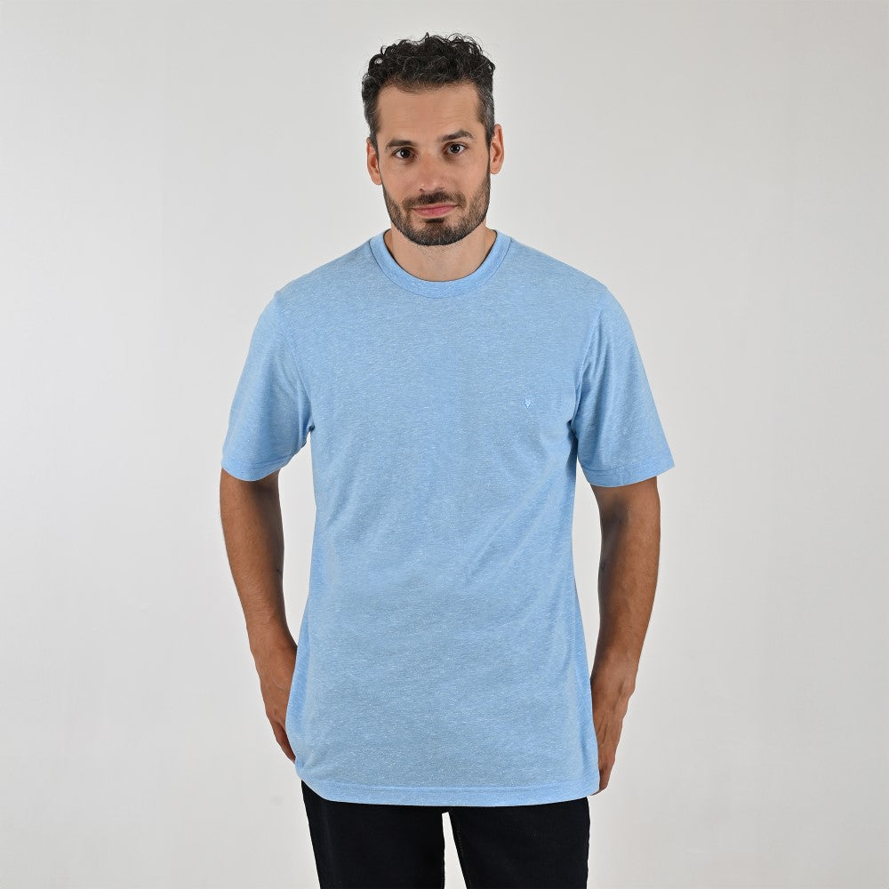 Playera Cuello Redondo Para Caballero Manga Corta Regular Fit 0877 Azul