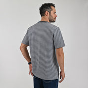 Playera Cuello Redondo Para Caballero Manga Corta Regular Fit 6934 Azul Plumbago
