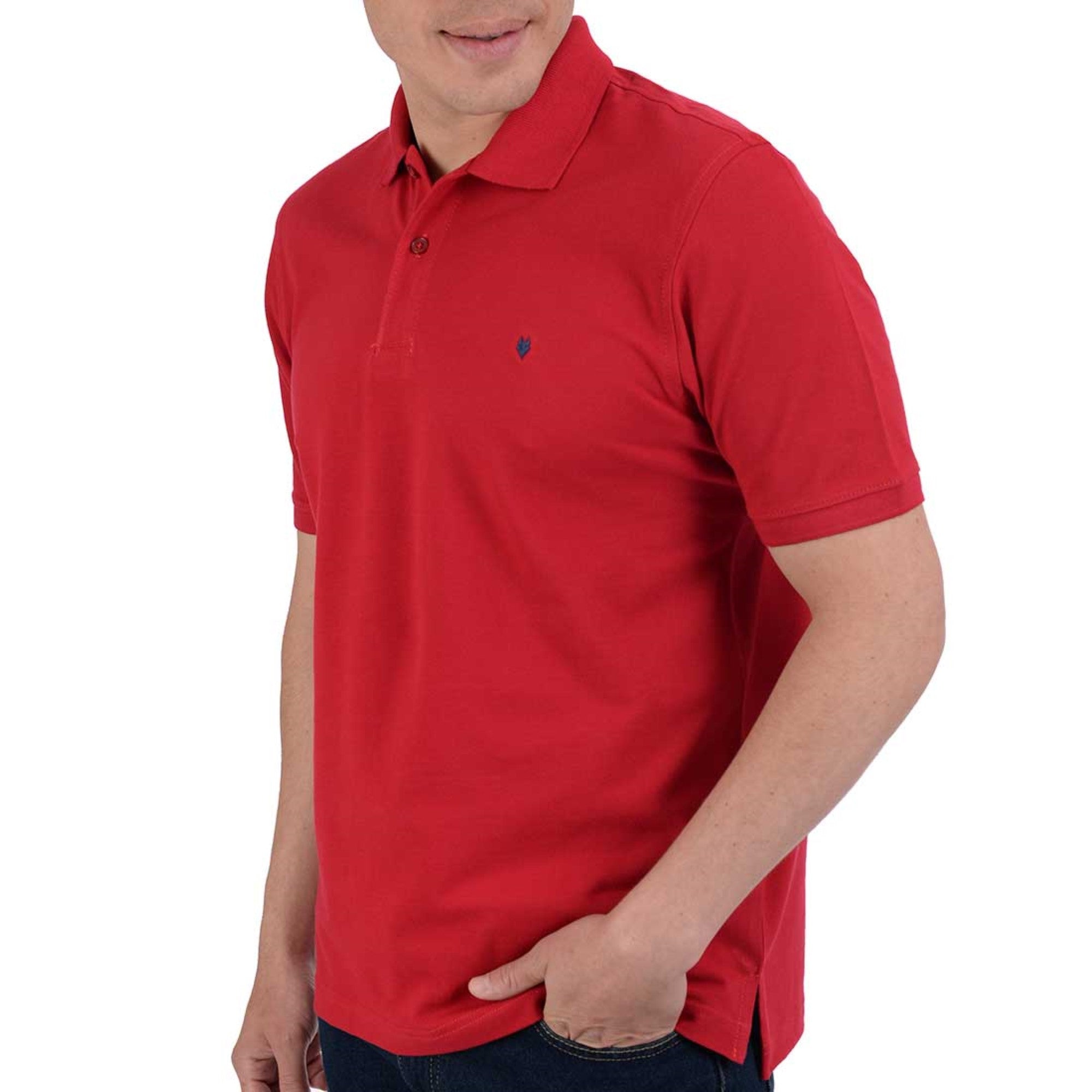 Playera Tipo Polo Yale Manga Corta Regular Fit 6909